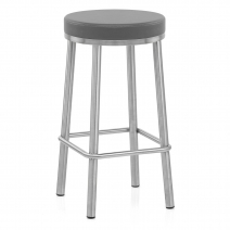 Taburete Polipiel Satinado - Visión Metal
