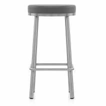 Taburete Polipiel Satinado - Visión Metal