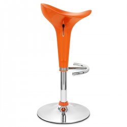 Taburete Plástico Cromo - Gloss Coco