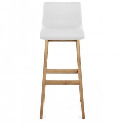 Taburete Polipiel Madera - Wave Metal
