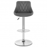 Taburete Polipiel Cromo - Stitch Metal