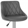 Taburete Polipiel Cromo - Stitch Metal