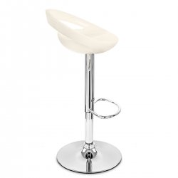 Taburete Plástico Cromo - Creciente