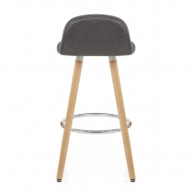 Taburete Polipiel Antiguo Madera - Sole Metal