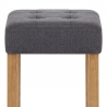 Banqueta Tela Roble - Oliver Gris Oscuro