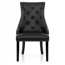 Silla Cuero Regenerado - Ascot Negro