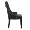 Silla Cuero Regenerado - Ascot Negro