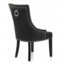 Silla Cuero Regenerado - Ascot Negro