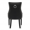Silla Cuero Regenerado - Ascot Negro