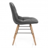 Silla Polipiel Madera - Tate Metal