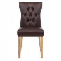 Silla Polipiel Madera - Bradbury Negro