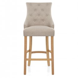 Taburete Tela Roble - Ascot Gris Oscuro