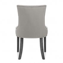 Silla Terciopelo Madera - Etienne Gris