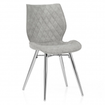 Kunstleder Esszimmerstuhl Antik  – Lux Gris