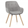 Silla Terciopelo Madera - Harris Gris