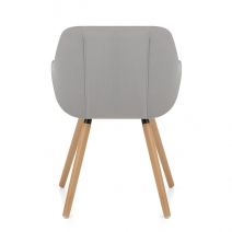 Silla Terciopelo Madera - Harris Gris