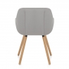 Silla Terciopelo Madera - Harris Gris
