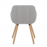 Silla Terciopelo Madera - Harris Gris