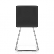 Silla Polipiel Cromo - Vesta Negro