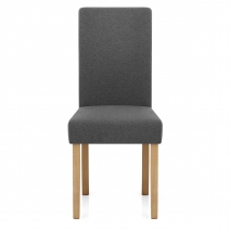 Silla Tela Madera - Jackson Gris Oscuro