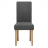 Silla Tela Madera - Jackson Gris Oscuro