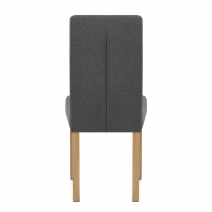 Silla Tela Madera - Jackson Gris Oscuro