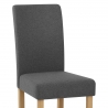 Silla Tela Madera - Jackson Gris Oscuro