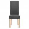 Silla Tela Madera - Carolina Gris Oscuro