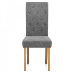 Silla Tela Madera - Portland Gris