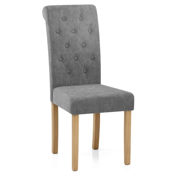Silla Tela Madera - Portland Gris