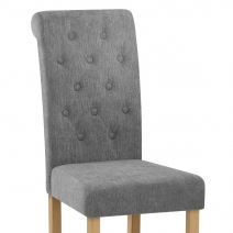 Silla Tela Madera - Portland Gris