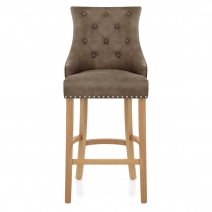 Taburete Polipiel Antiguo Roble - Ascot Marron