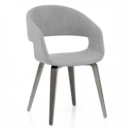 Silla Tela Madera – Marcus Gris