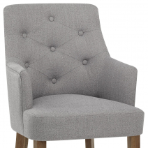 Silla Tela Madera - Broadway Gris