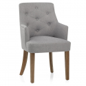 Silla Tela Madera - Broadway Gris