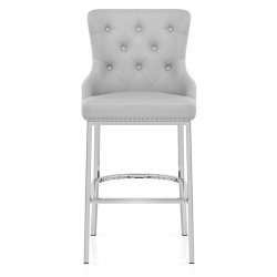 Taburete Polipiel Cromo - Grange