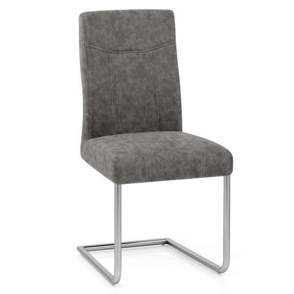 Silla Polipiel Satinado - Lancaster Gris