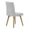 Silla Terciopelo Madera - Hadley Gris