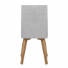 Silla Terciopelo Madera - Hadley Gris