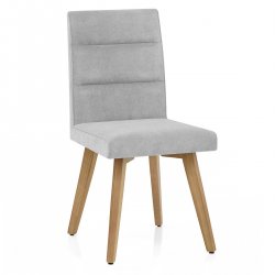 Silla Terciopelo Madera - Hadley Gris