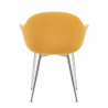 Silla Terciopelo Cromo - Flare Amarillo