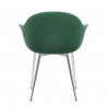Silla Terciopelo Cromo - Flare Verde