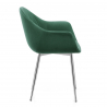 Silla Terciopelo Cromo - Flare Verde