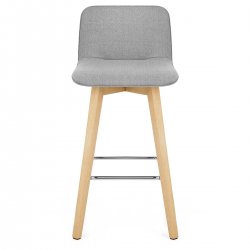 Taburete Tela Roble - Tide Crema