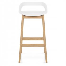 Taburete Resina Madera - Crew Gris