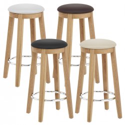 Taburete Roble - Ikon Negro