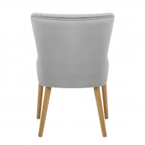Silla Terciopelo Madera - City Gris