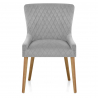 Silla Terciopelo Madera - City Gris