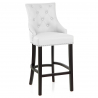 Taburete Cuero Regenerado - Ascot Blanco