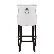 Taburete Cuero Regenerado - Ascot Blanco